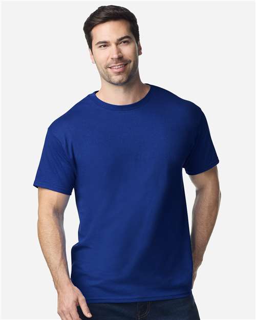 Gildan 5000 Heavy Cotton t-shirt — a budget blank that prints exceptionally well with DTF transfers